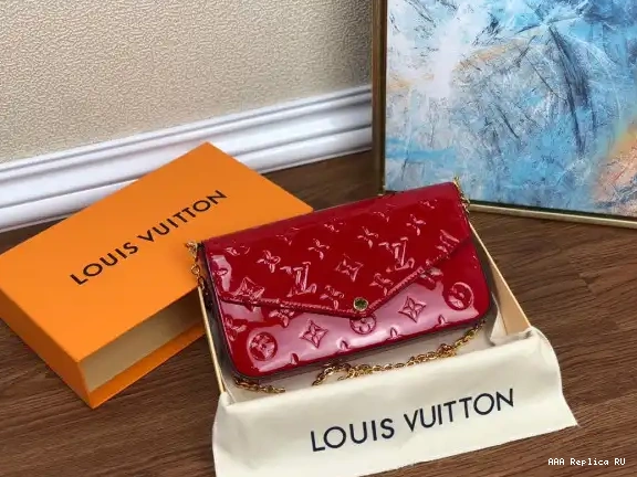 Aaa replica bags POCHETTE VUITTON LOUIS FÉLICIE 0527